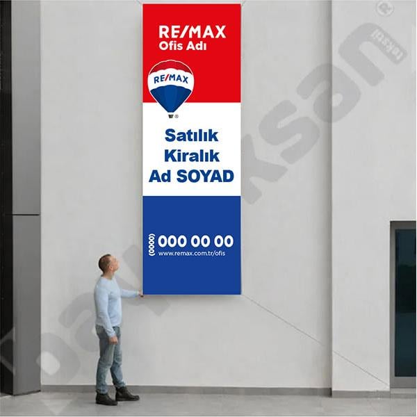 80x300 Cm Emlak Afişi