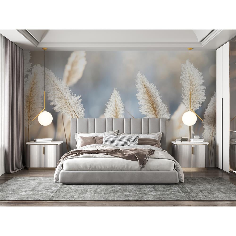 Beyaz Başaklar Duvar Kağıdı