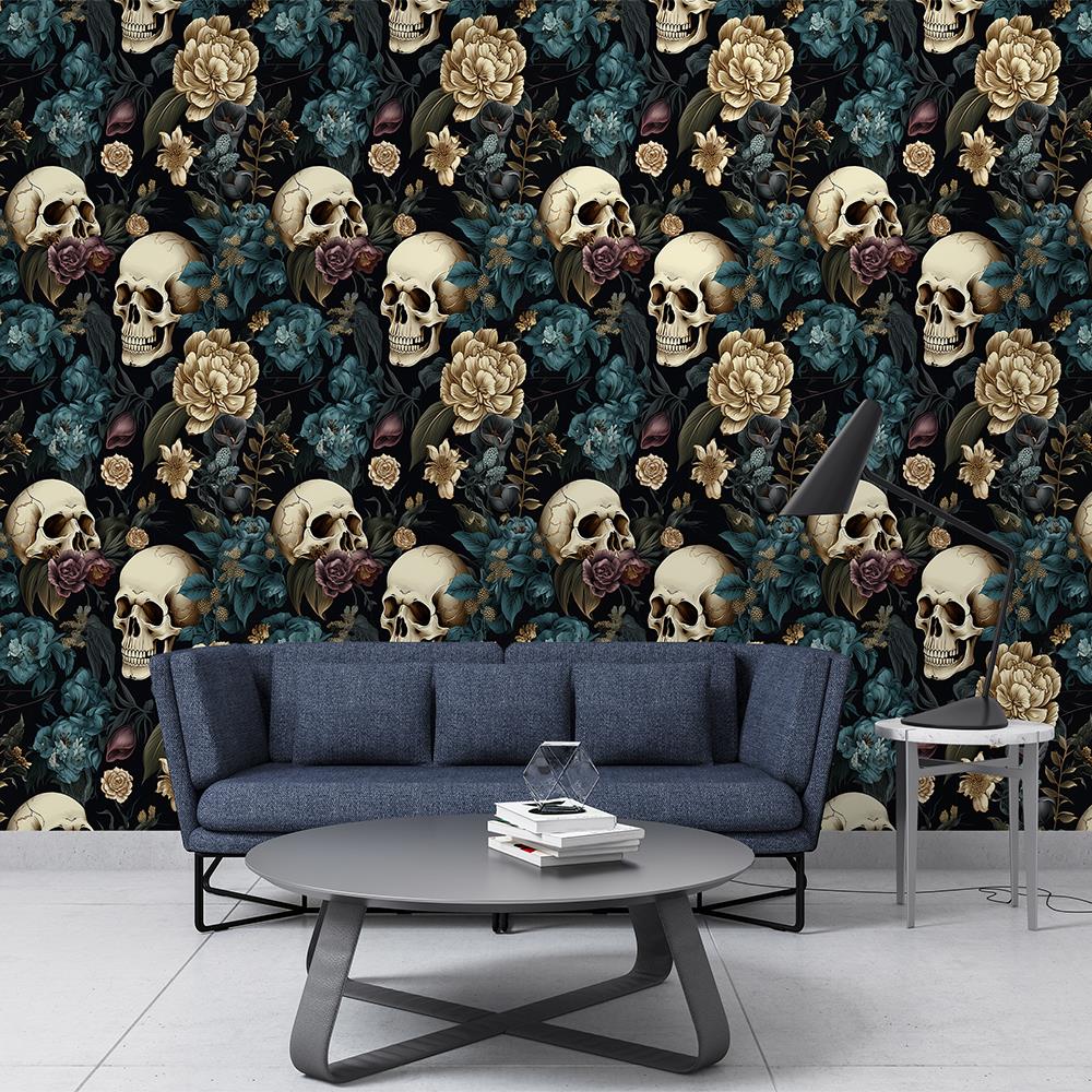 Gece Kraliçesi Desenli Duvar Kağıdı