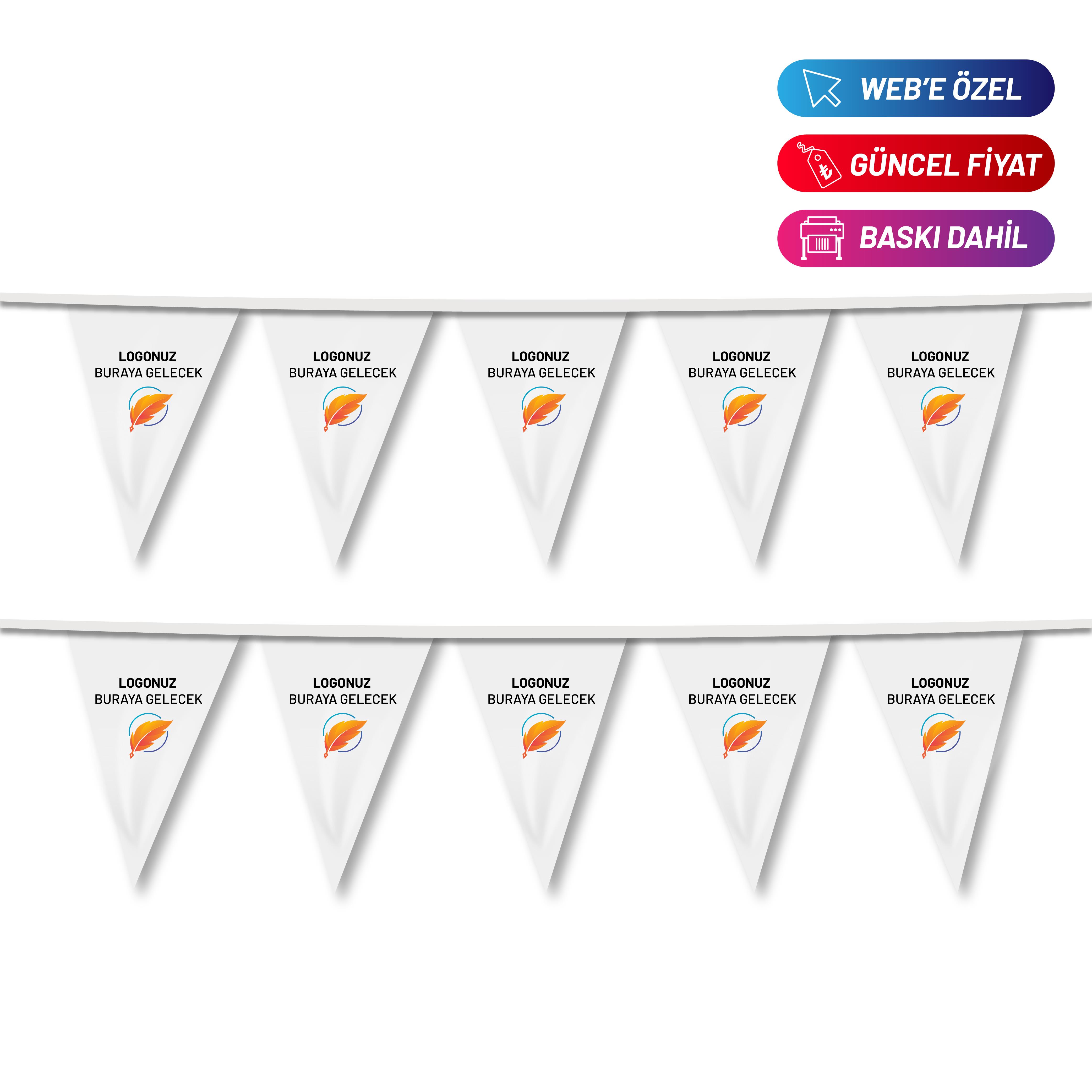 İpe Dizili Üçgen Bayrak