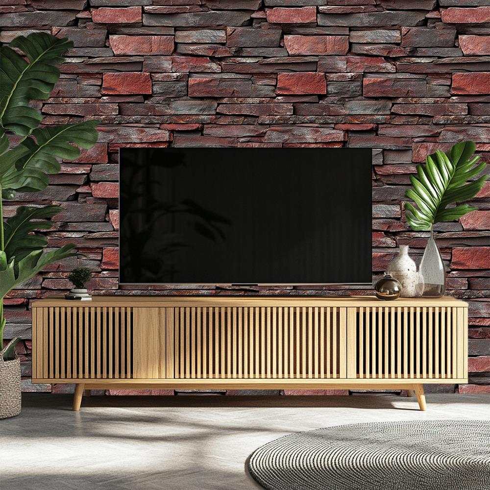 Kırmızı Kaya Taş Duvar Kağıdı