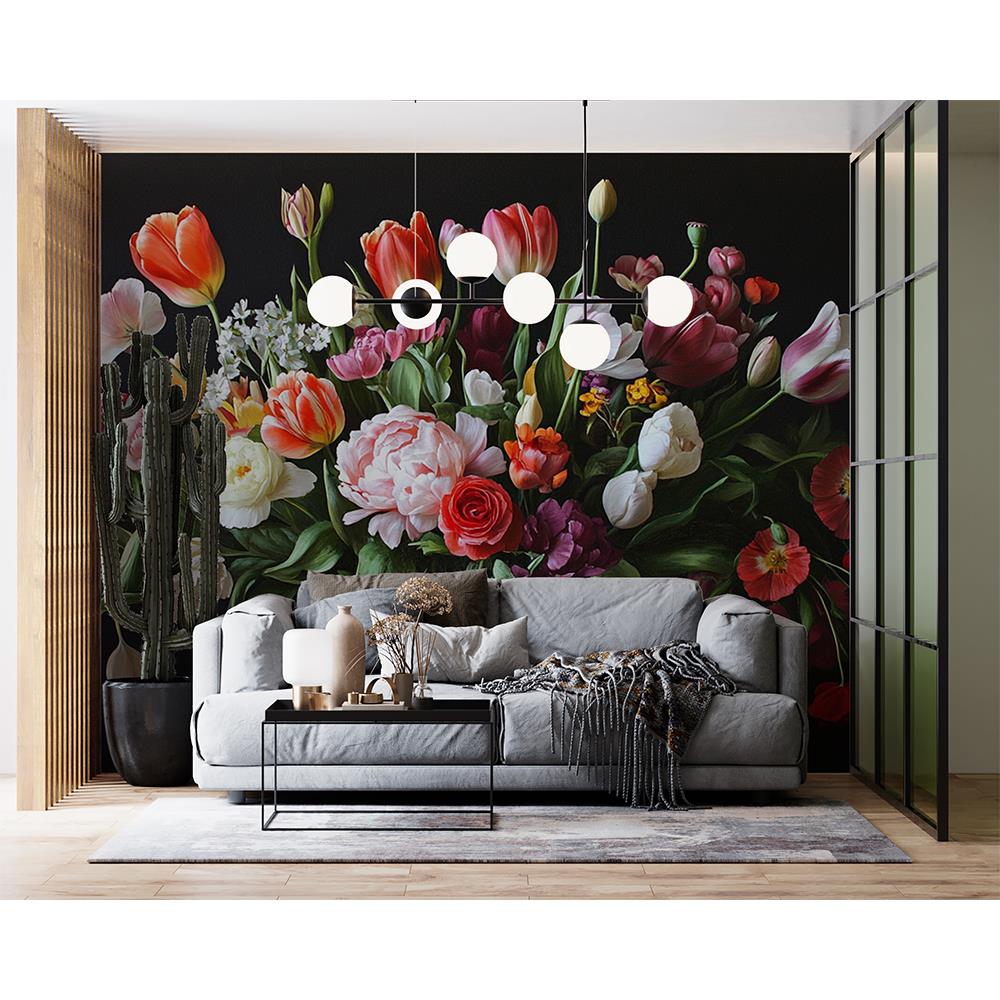 Klasik Çiçek Buketi Duvar Kağıdı