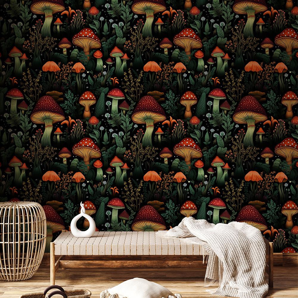 Mantar Bahçesi Duvar Kağıdı