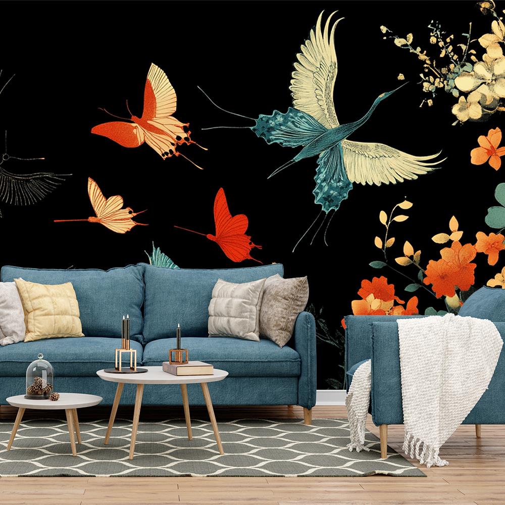 Renkli Kanatlar Duvar Kağıdı