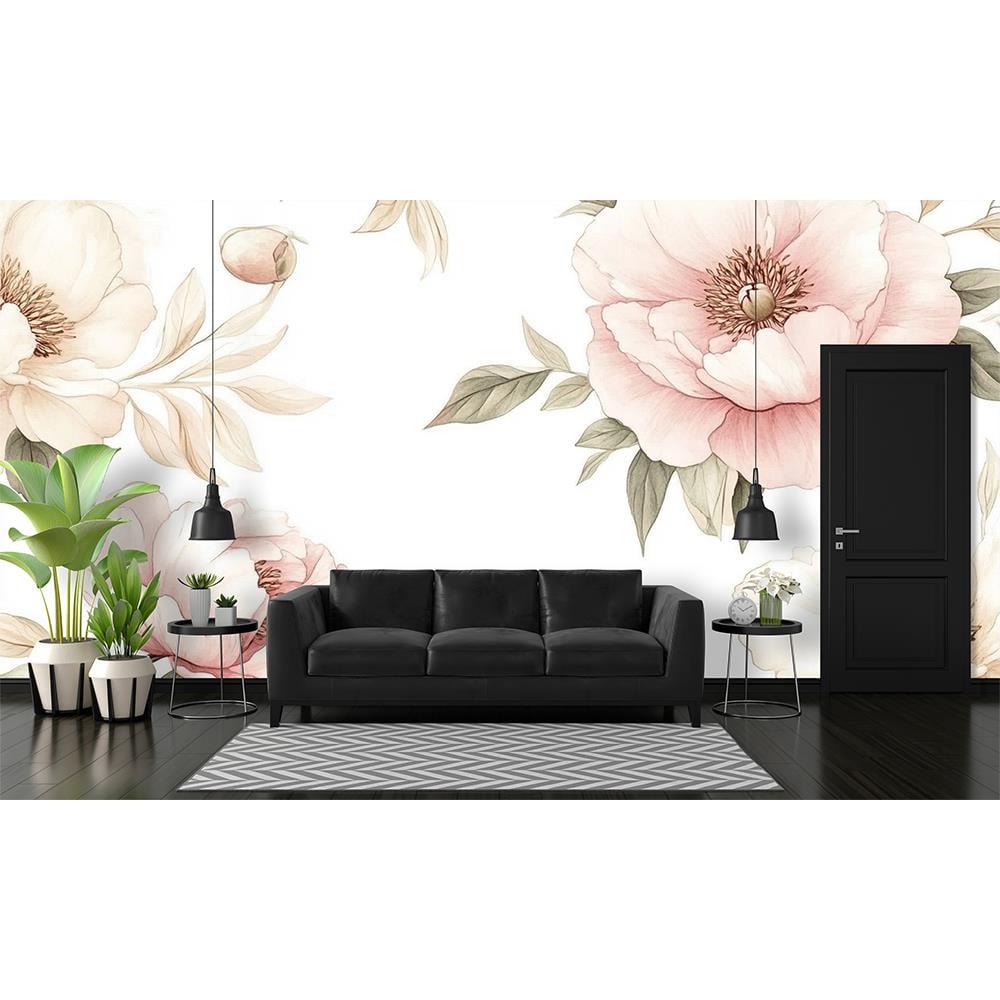 Soft Pembe Çiçekler Duvar Kağıdı