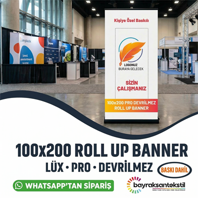 100×200 Cm Lüx Rollup Banner Pro Devrilmez Medium Model