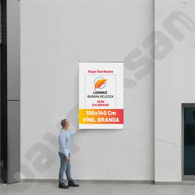 100x140 Cm Branda Baskı