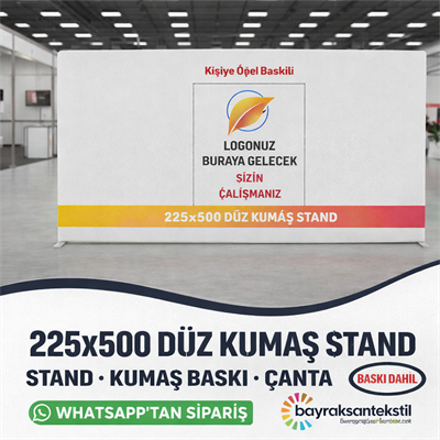 225x500 Düz Kumaş Stand