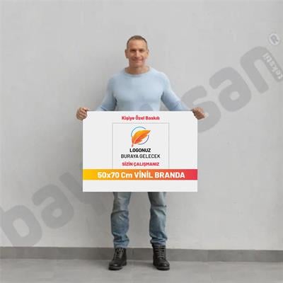 50x70 Cm Branda Baskı