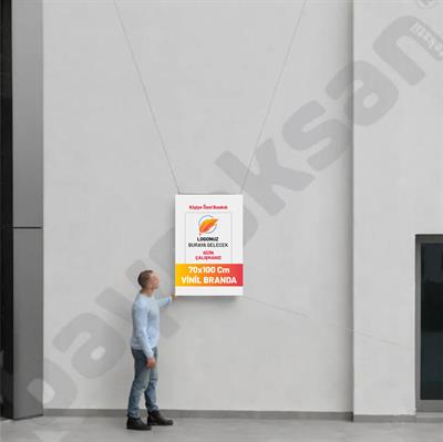 70x100 Cm Branda Baskı