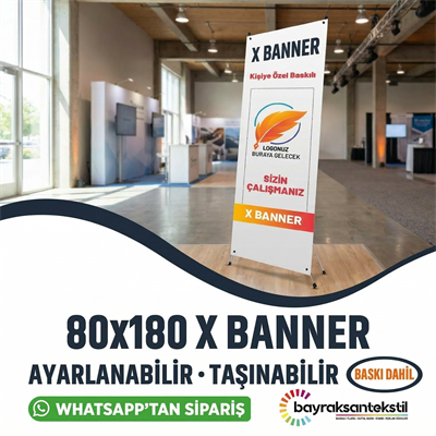 80x180 Cm Rollup X Banner