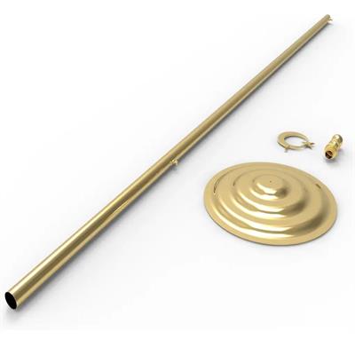 İkili Makam Bayrağı Seti (Gold Direkli)