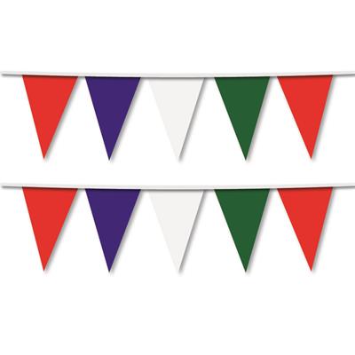 Renkli İpe Dizili Üçgen Bayrak