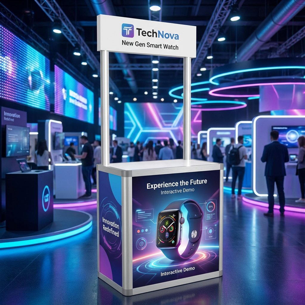 Baskılı Kare Stand