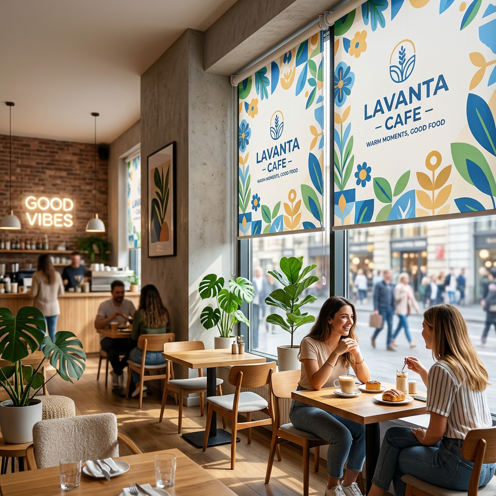 Logolu Restaurant Stor Perde