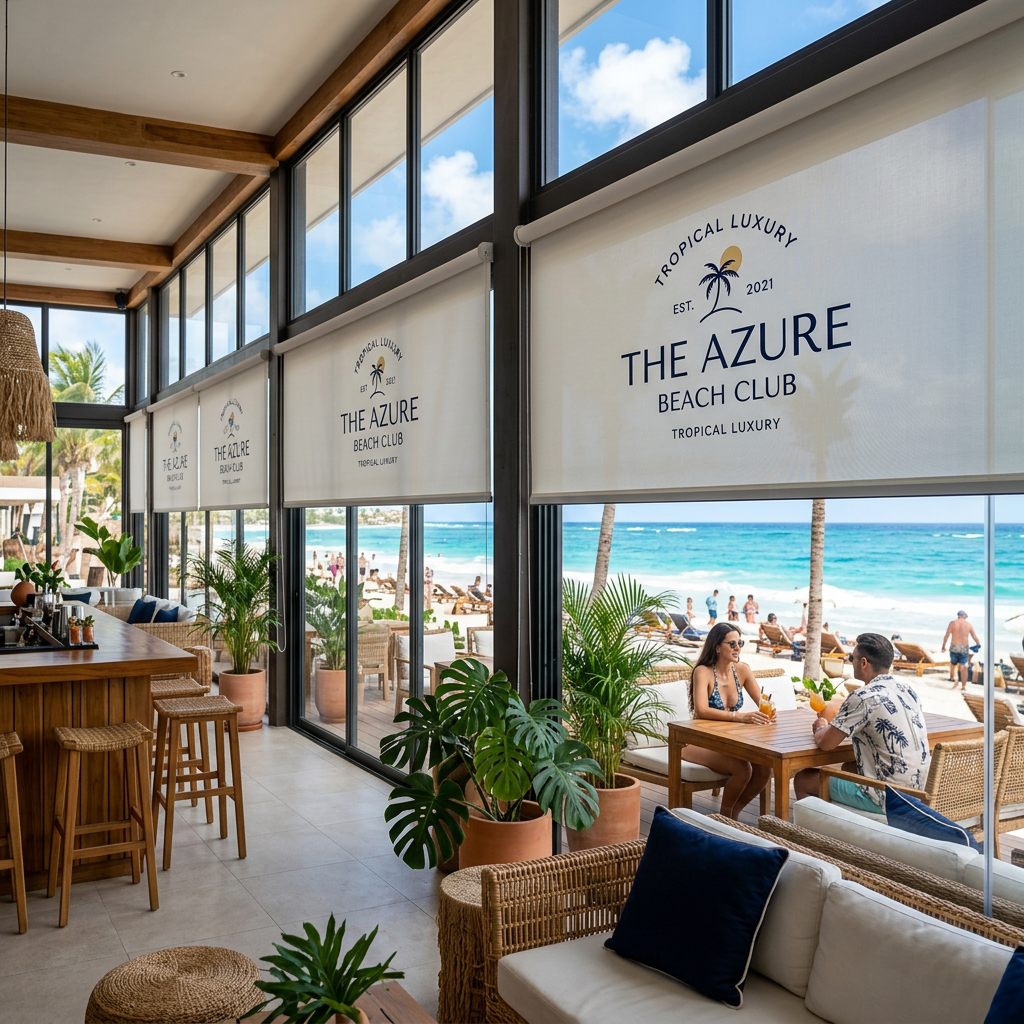 Logolu Beach Club Stor Perde