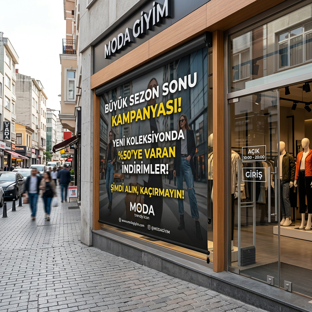 Reklamlı Stor Perde