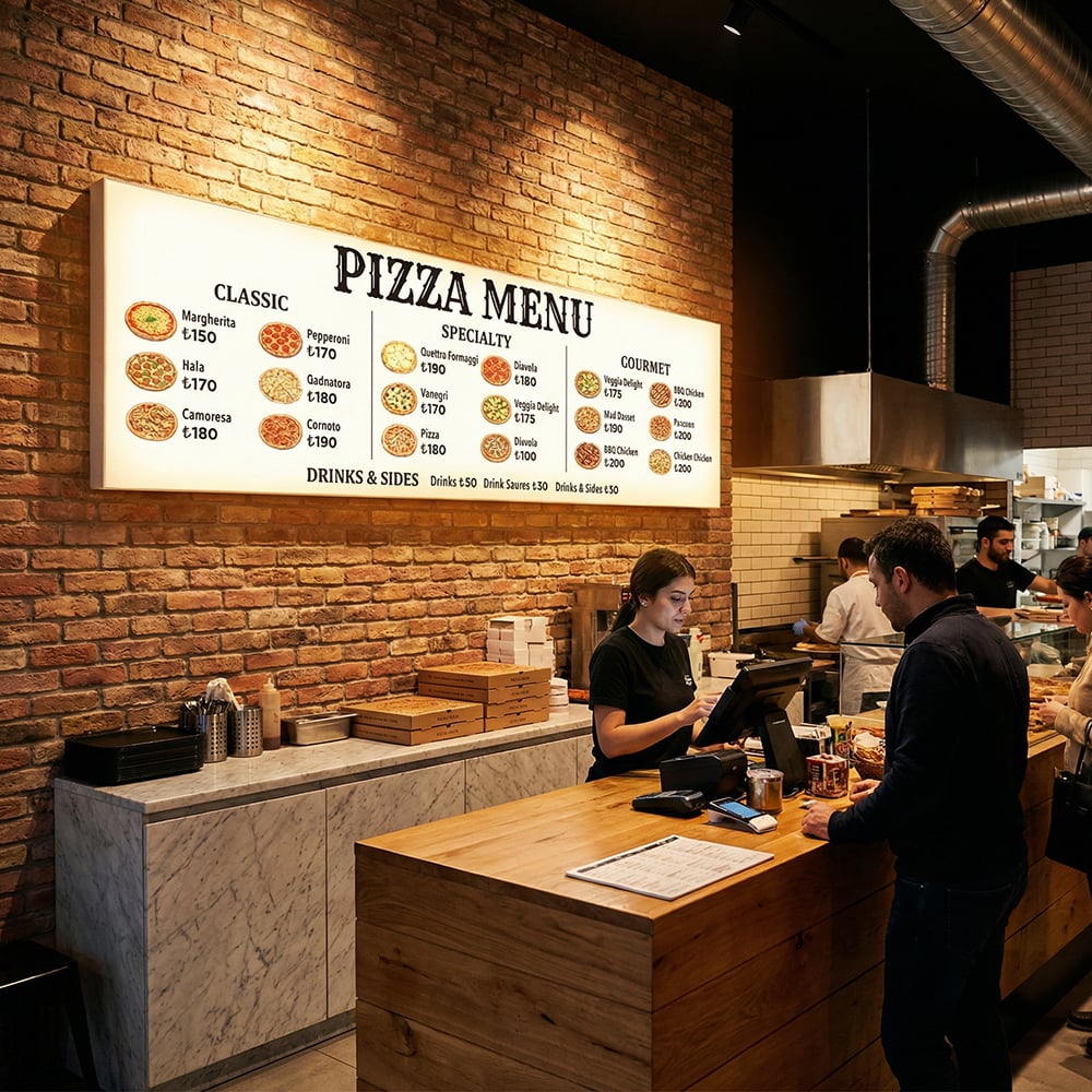 Menü Board Lightbox