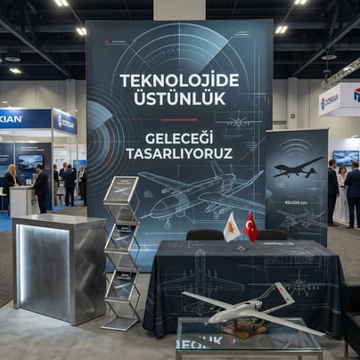 200x230 CM Modüler Lightbox 6'li Fuar Paket Seti