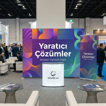 300x230 CM Modüler Lightbox 3'lü Fuar Paket Seti