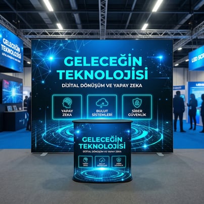 300x230 CM Modüler Lightbox 2'li Fuar Paket Seti