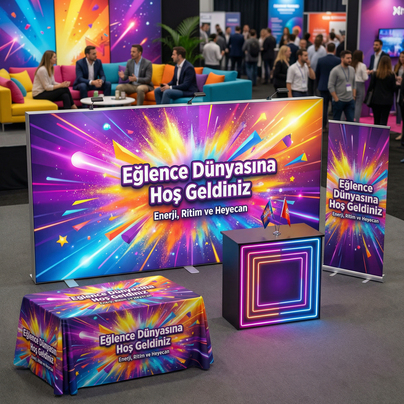 400x230 CM Modüler Lightbox 5'li Fuar Paket Seti