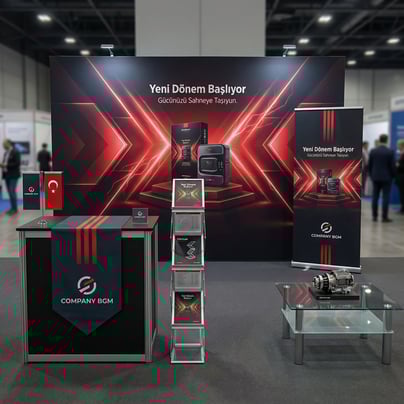 400x230 CM Modüler Lightbox 6'li Fuar Paket Seti