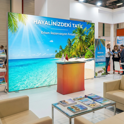 400x230 CM Modüler Lightbox 4'lü Fuar Paket Seti