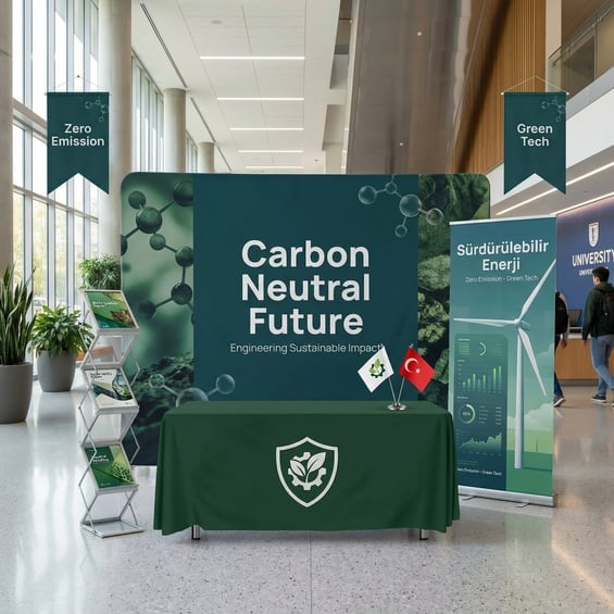 200x230 CM Kumaş Backdrop 6'li Fuar Seti