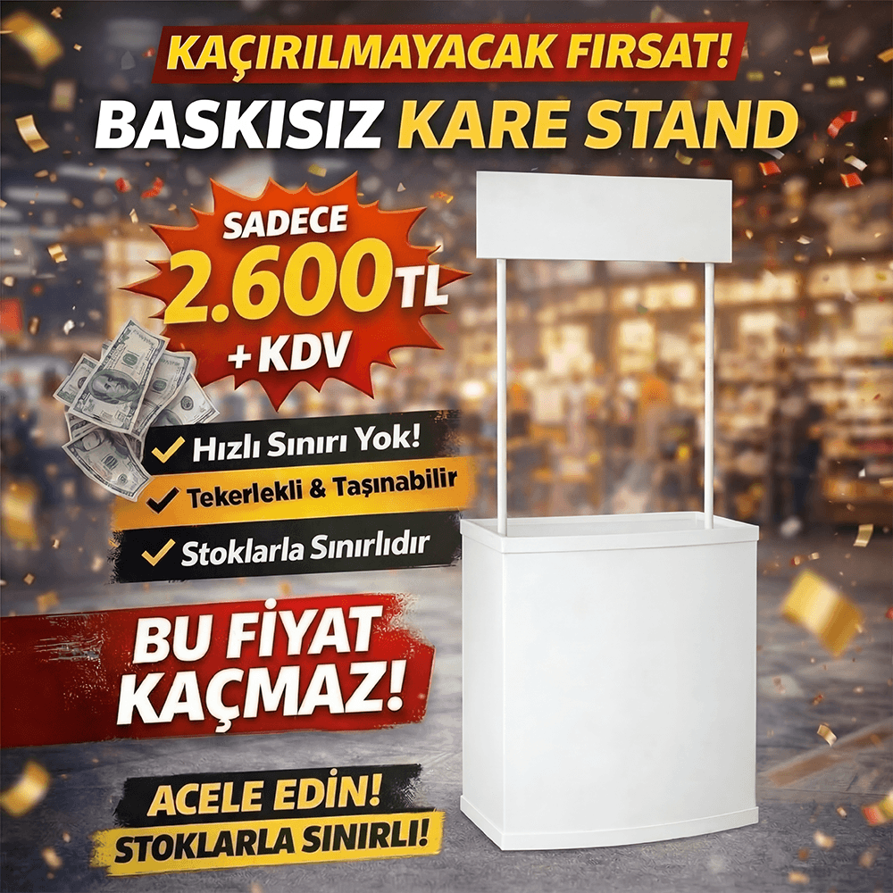 Baskısız Kare Stand