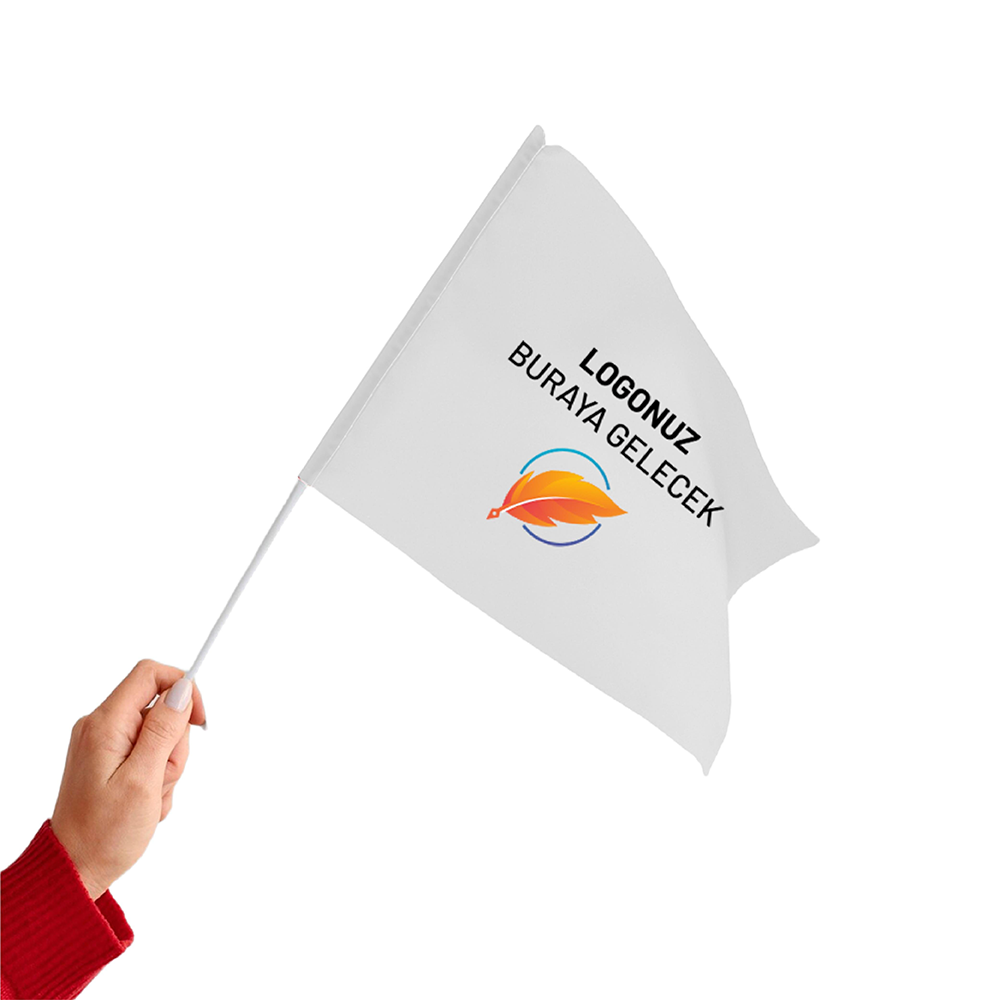 Elde Sallamalı Sopalı Bayraklar