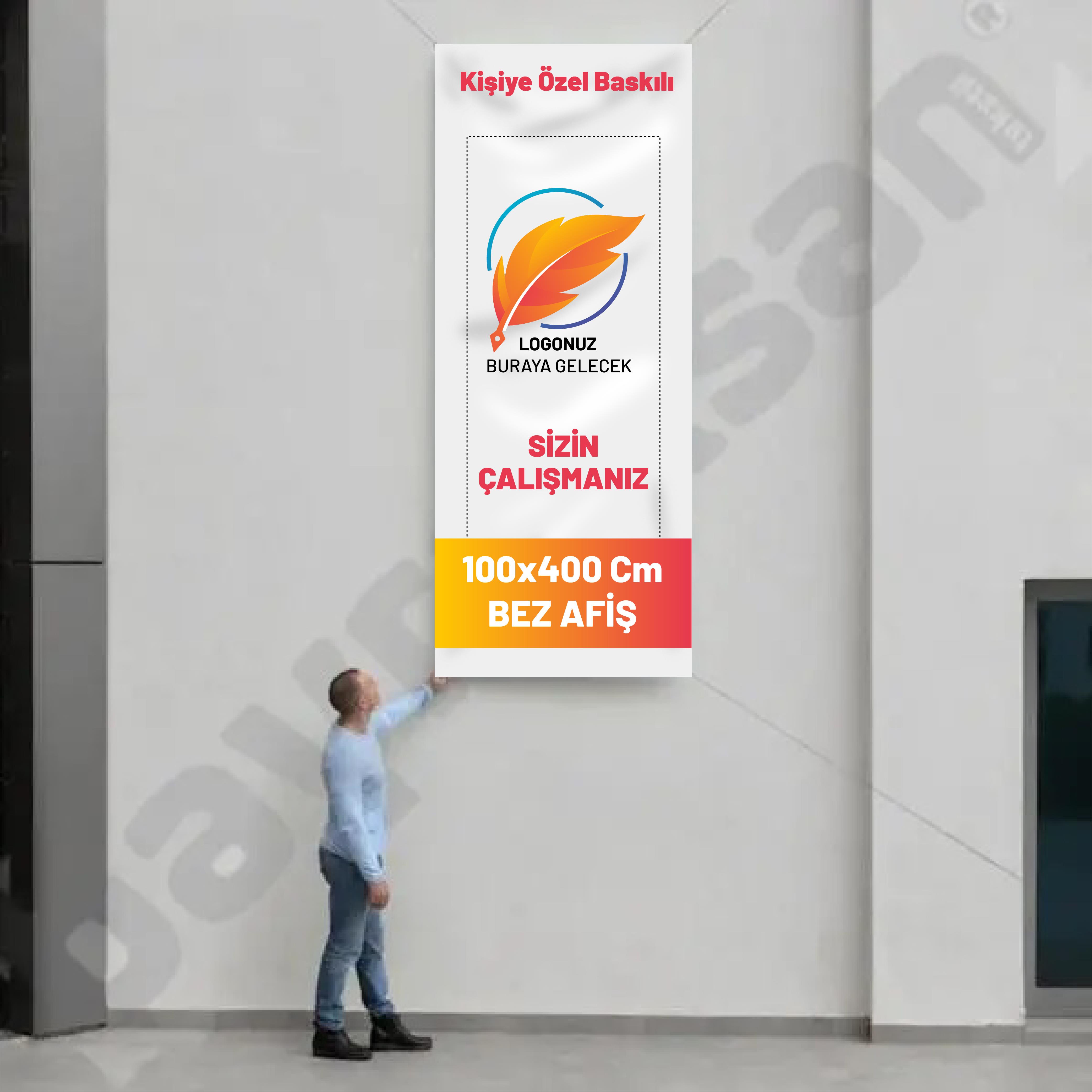 100x400 Cm Bez Afiş