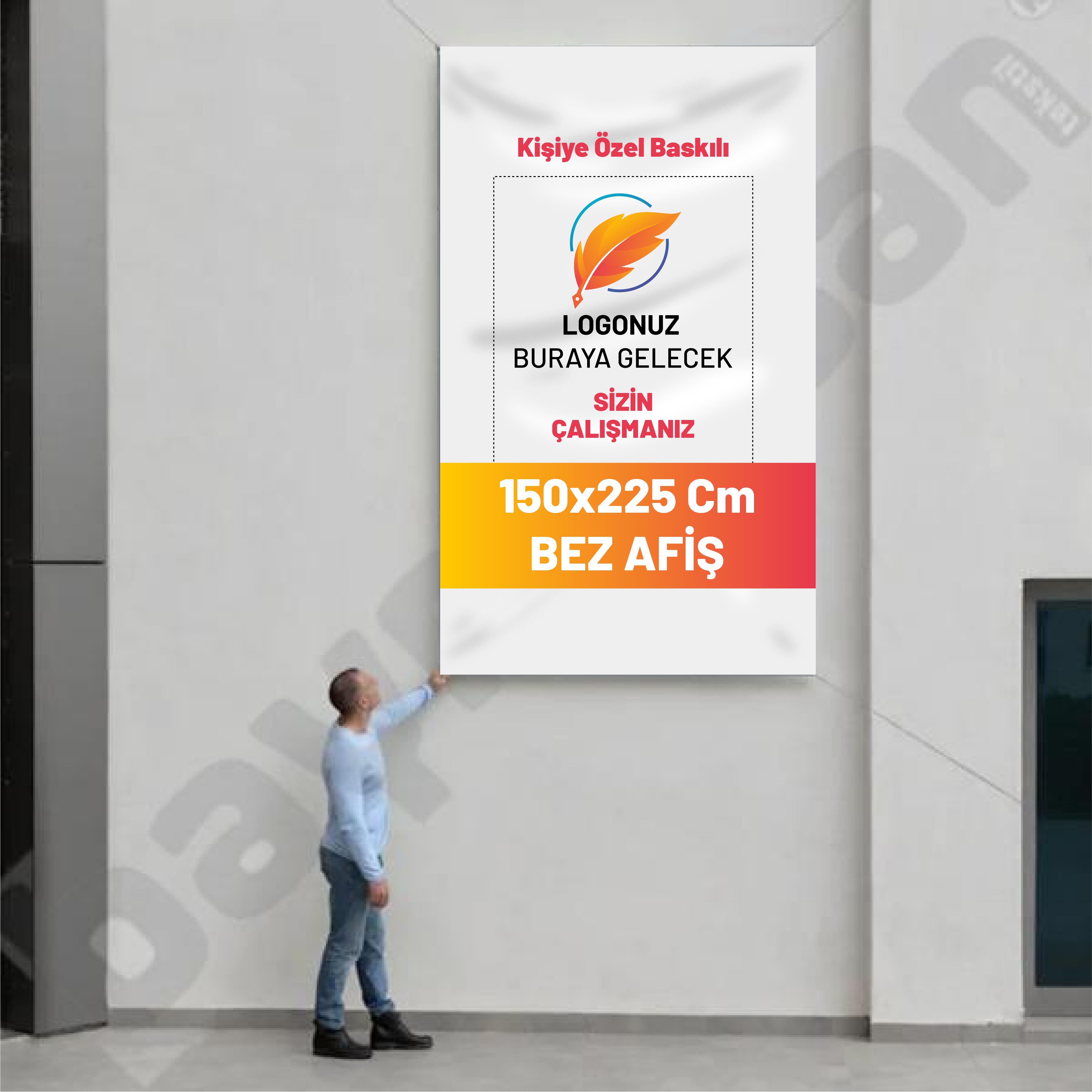 150x225 Cm Bez Afiş