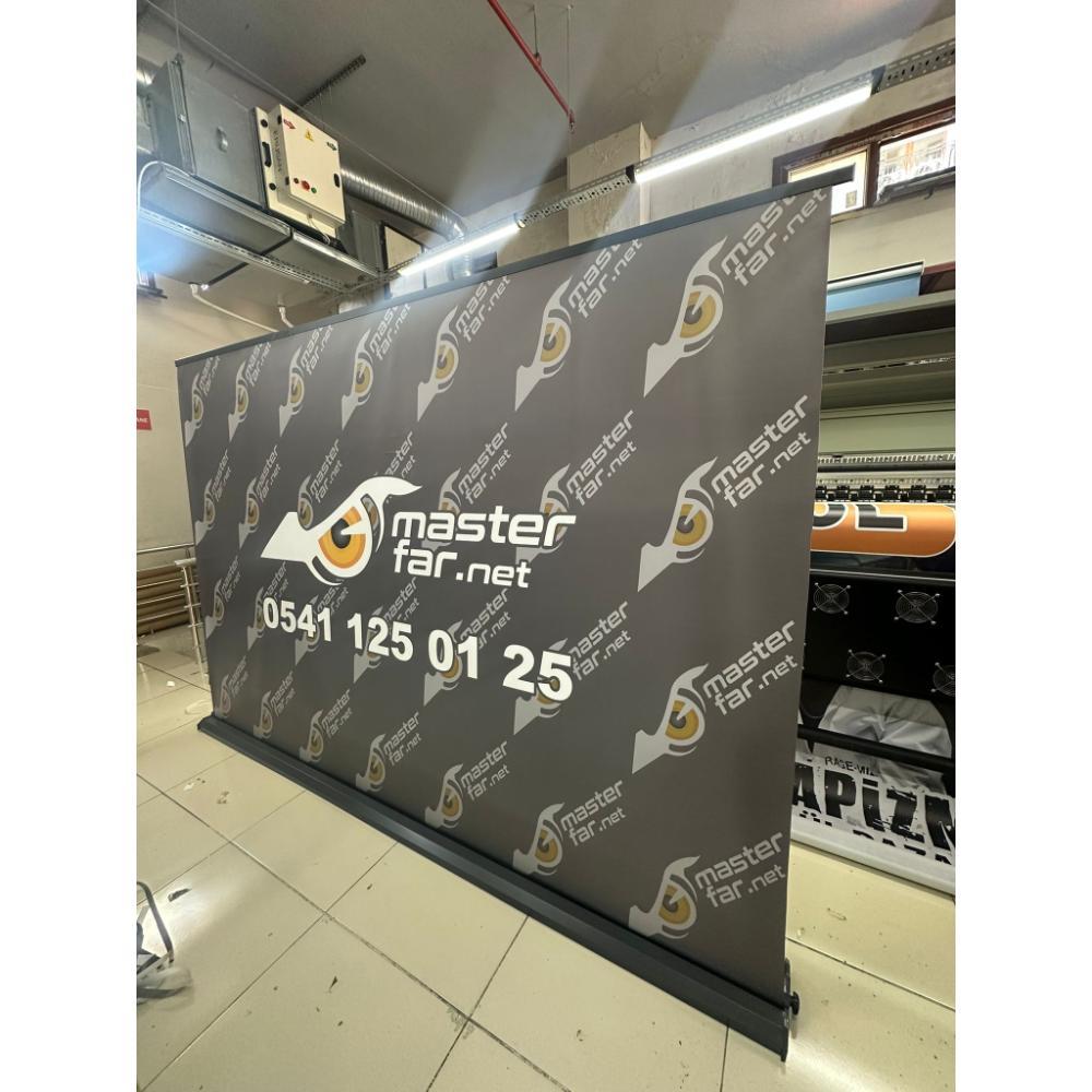 200×200 Cm Lüx Rollup Banner Pro Devrilmez Large Model - Bayraksan Tekstil