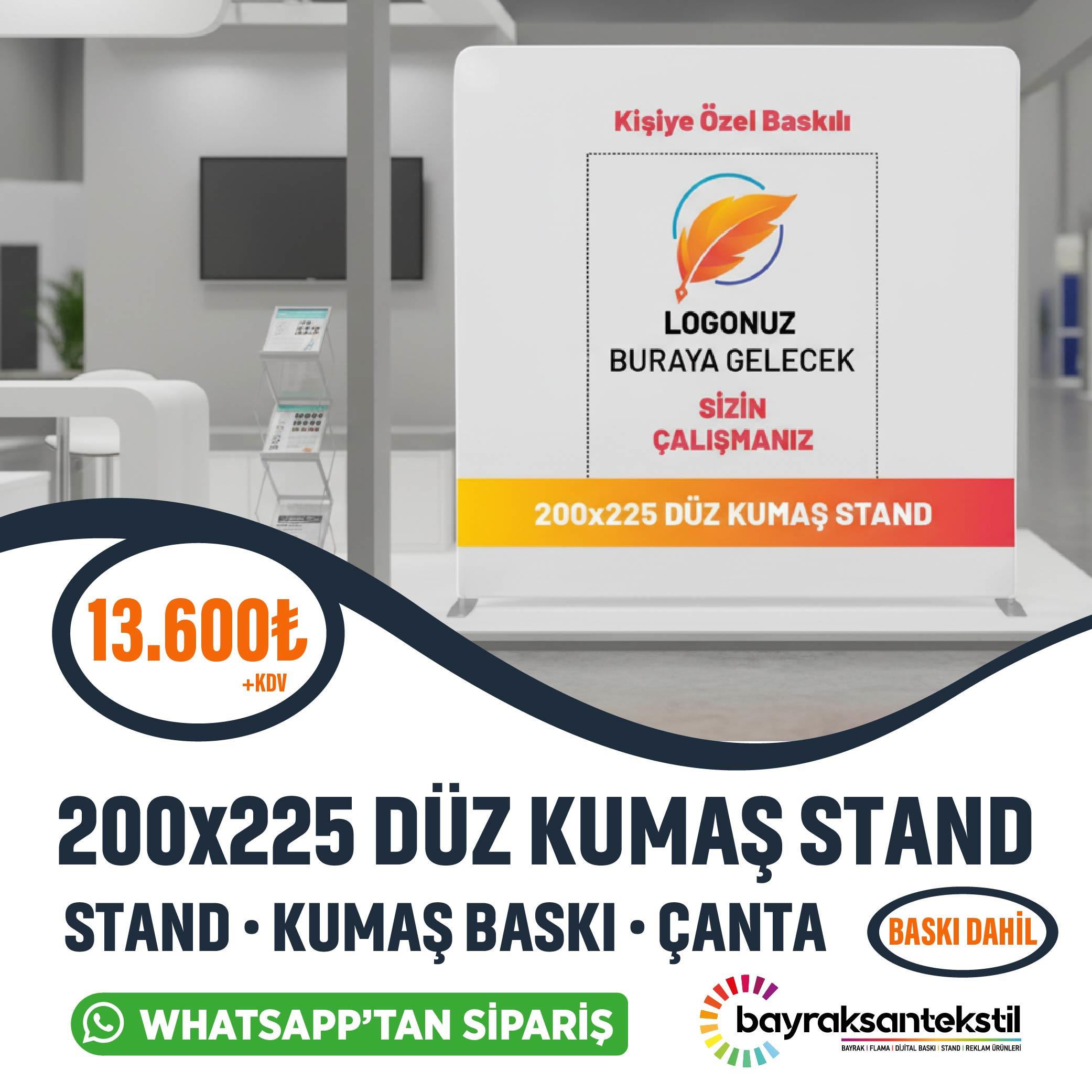 200x225 Düz Kumaş Stand