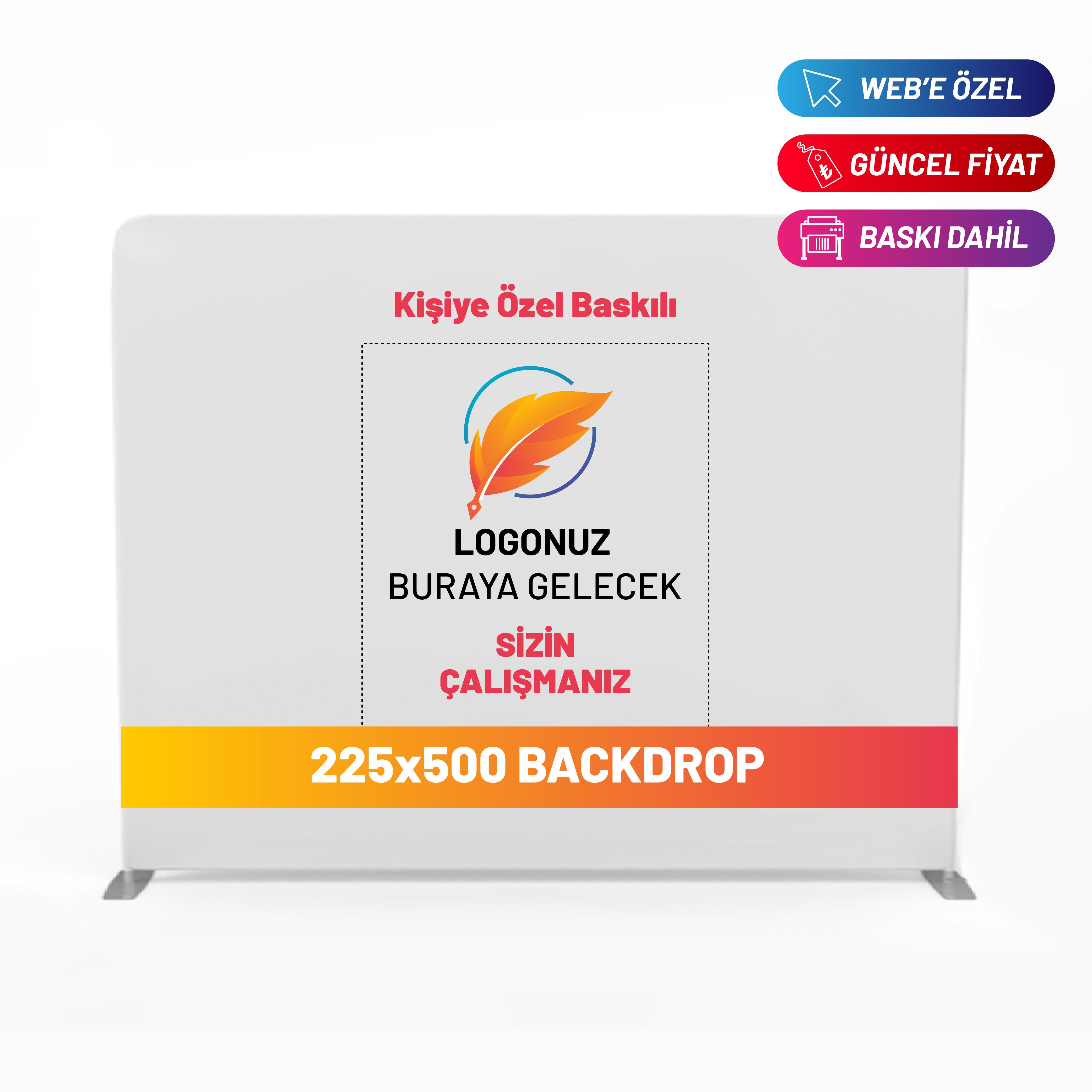 225x500 Düz Kumaş Örümcek Stand