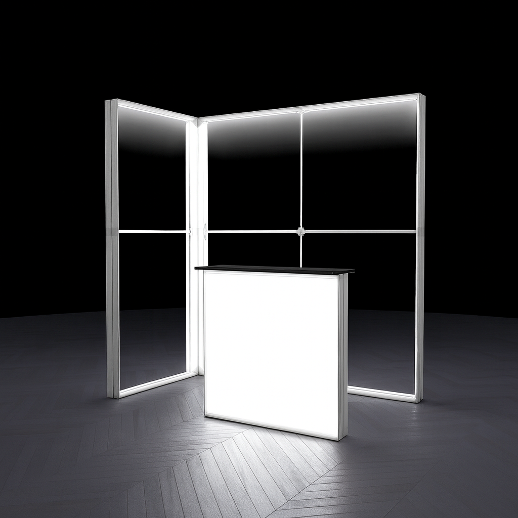 Backdrop With Mini Module 2x1 Kumaş Modüler Lightbox Backdrop Seti - Işıklı Kumaş Seti