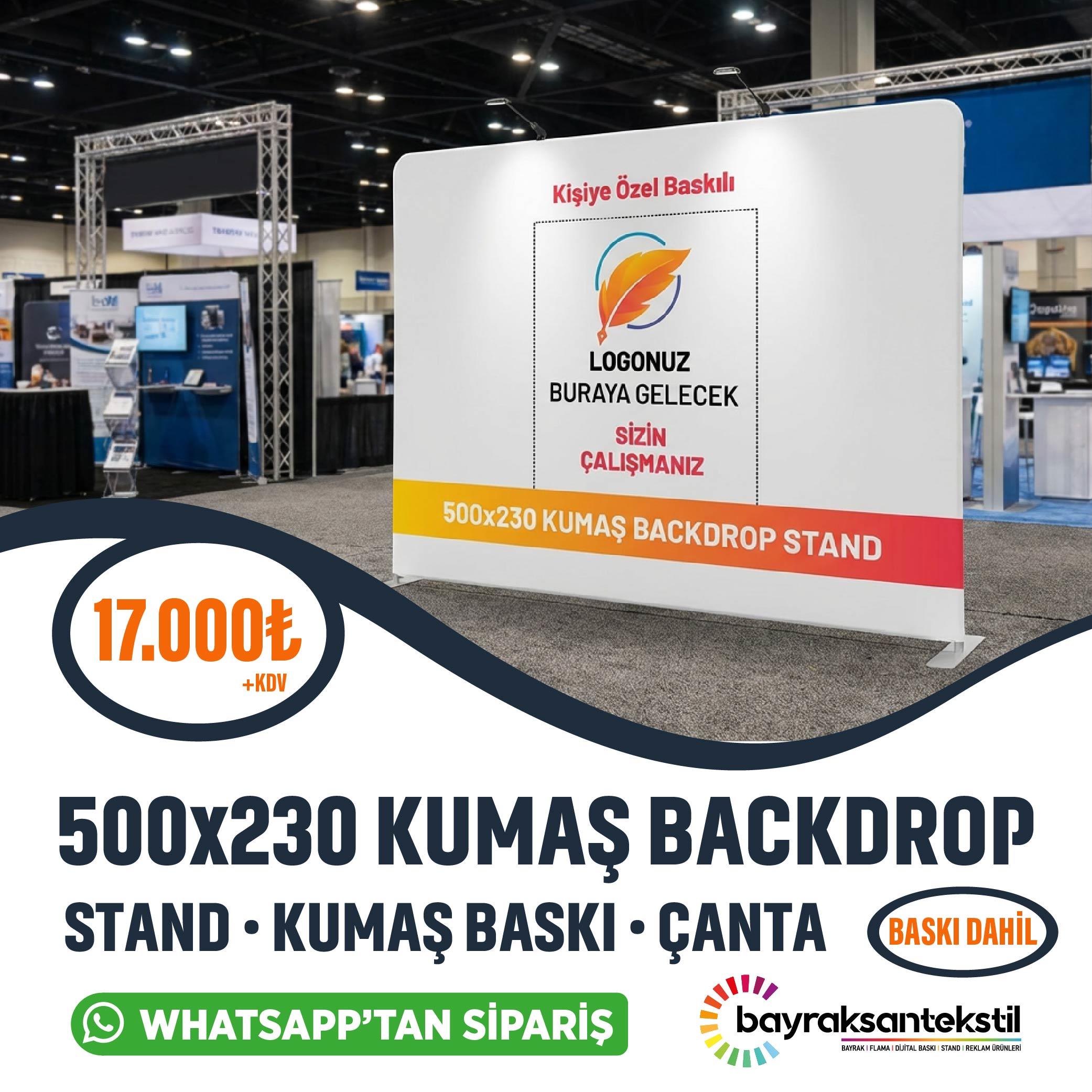 500x230 CM Kumaş Backdrop Stand