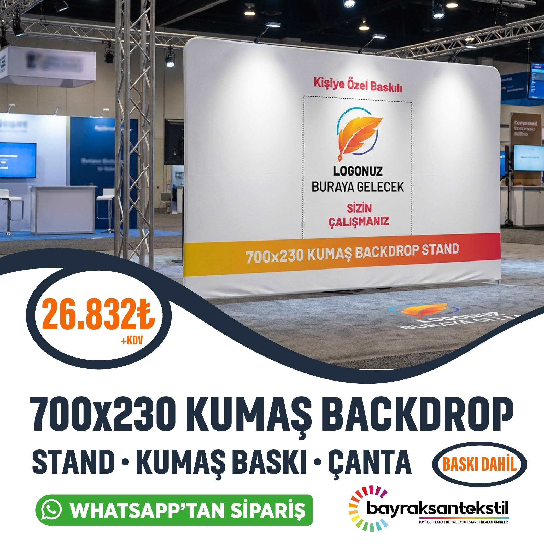 700x230 CM Kumaş Backdrop Stand