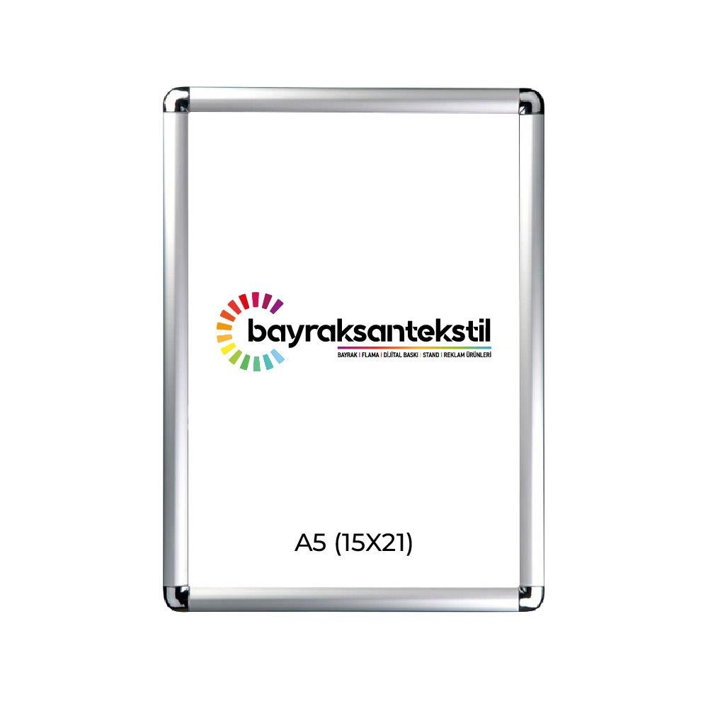 A5 Alüminyum Açılır Kapanır Rondo Çerçeve 15cm X 21cm