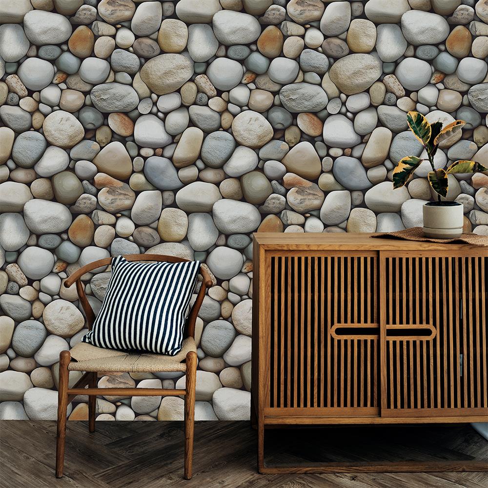 Doğal Çakıl Renkli Taş Duvar Kağıdı