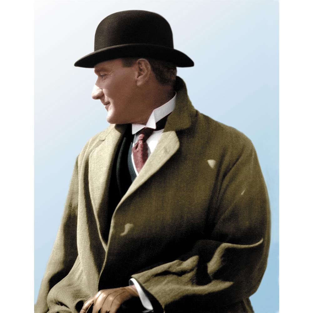 Fötorlu Atatürk Posterli Stor Perde