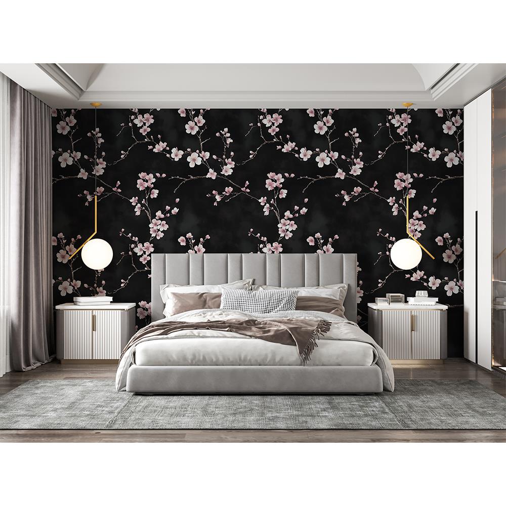 Geceye Açan Kiraz Çiçekleri Duvar Kağıdı