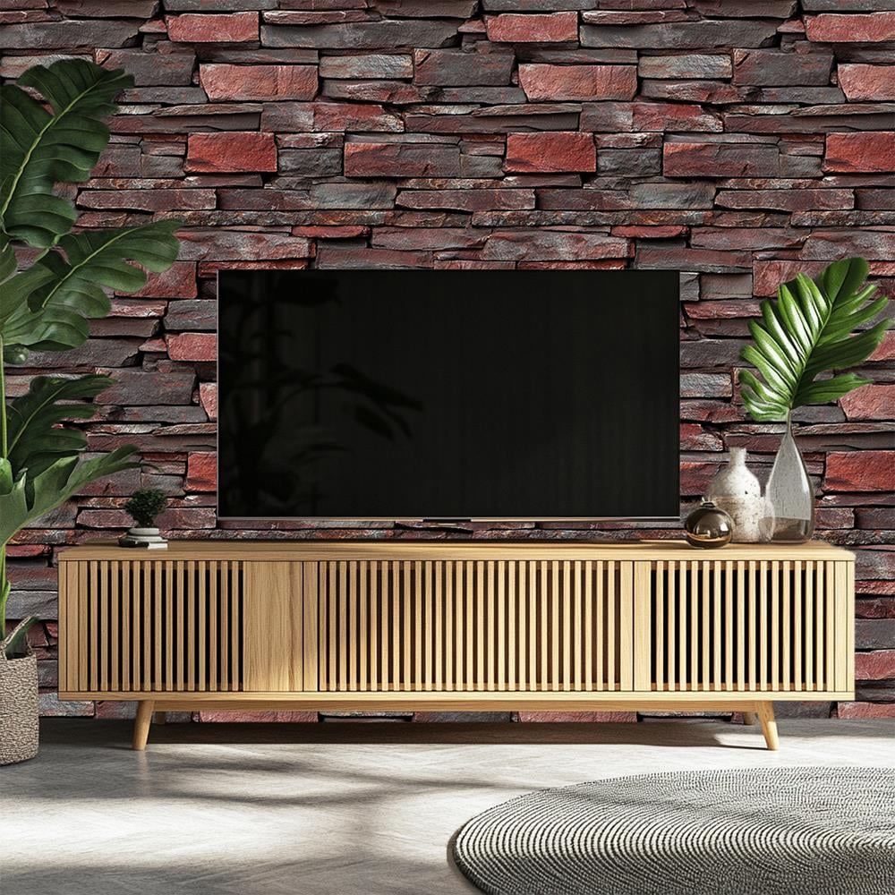 Kırmızı Kaya Taş Duvar Kağıdı