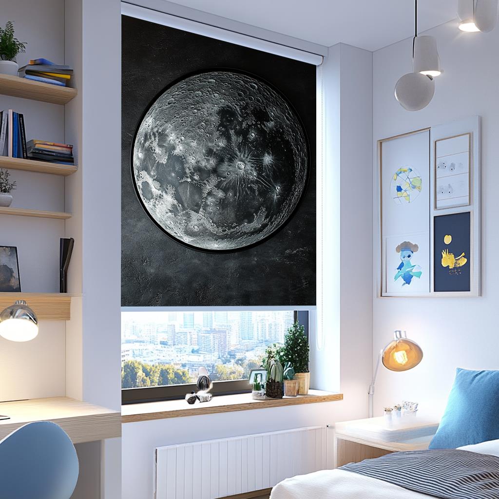 Kozmik Ay 3D Stor Perde
