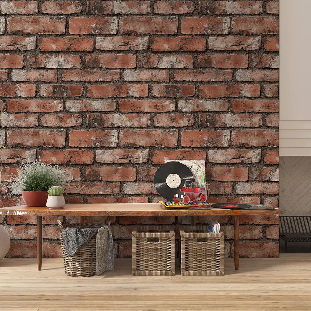 Rustik Tuğla Taş Duvar Kağıdı