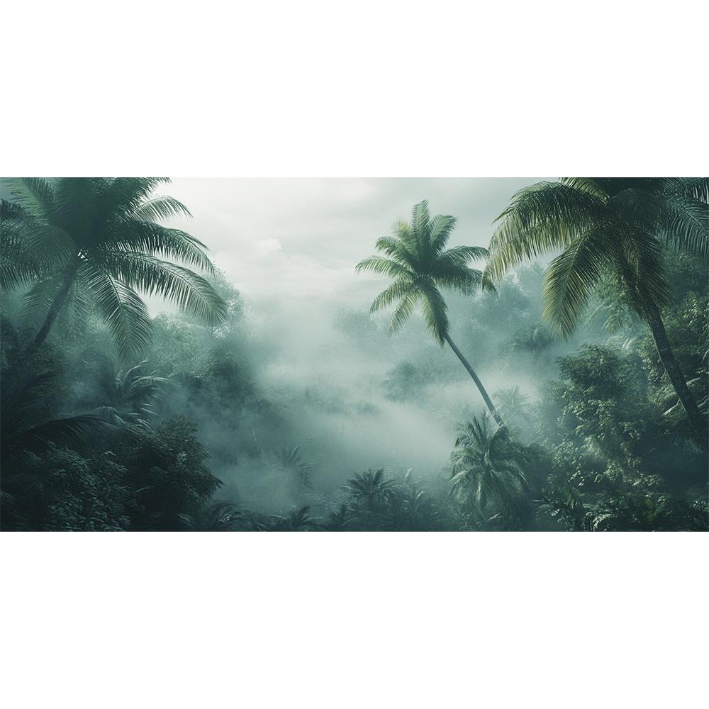 Tropikal Sisli Manzara Duvar Kağıdı