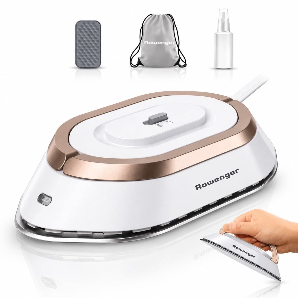 Rowenger NB301 Mini Seyahat Ütüsü Çift Voltaj Dünya Çapında Kullanıma Uygun