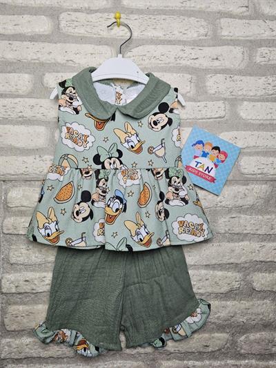 Mickey Mouse Eteği Fırfırlı 2'li Takım