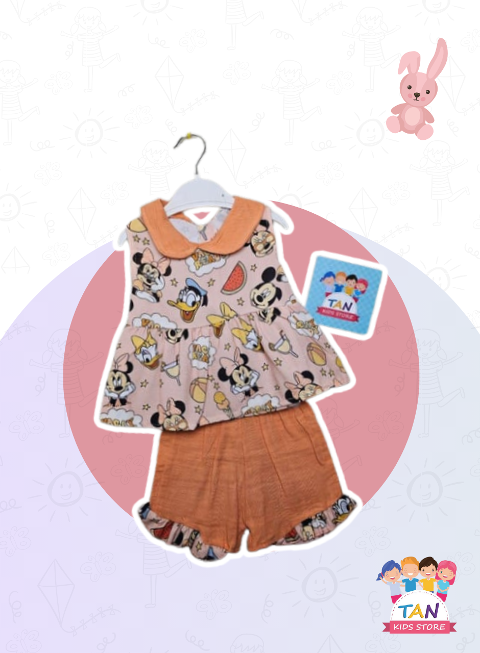 Mickey Mouse Eteği Fırfırlı 2'li Takım